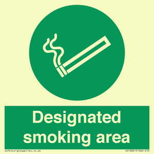 Designated smoking area